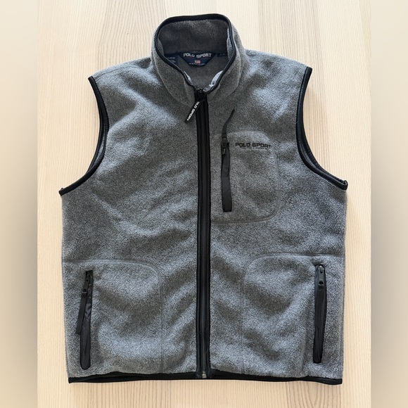 Polo Ralph Lauren Other - Polo Sport vintage grey fleece vest